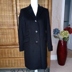 Ralph Lauren black wool blend coat SIZE 0